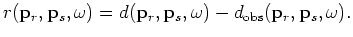 $\displaystyle \Re \left( \sum_{\omega}\vert c\vert^4
\sum_{{\bf p}_r} G({\bf x},{\bf p}_r,\omega;{\bf x}_s) G'({\bf y},{\bf p}_r,\omega;{\bf x}_s) \right. \times$