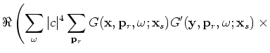 $\displaystyle H({\bf x},{\bf y}) = \sum_{{\bf p}_s}\sum_{{\bf p}_r} H({\bf x},{\bf y},{\bf p}_s,{\bf p}_r),$