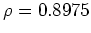 $ \rho =0.8975$
