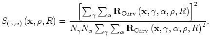 $\displaystyle \Delta{{\bf n}}_{\rm Rmig}= \left(\rho_{\rm new}-\rho_{\rm old}\right) \frac{\cos \alpha } {\left(cos^2\alpha -\sin^2\gamma \right)} z_{0}{\bf n},$