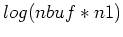 $log(nbuf*n1)$