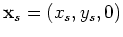 $ U({\bf x},{\bf x}_s,\omega)$