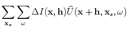$\displaystyle \Delta U({\bf x},{\bf x}_s,\omega)$