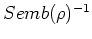 $ Semb(\rho)&nbsp;=&nbsp;0$