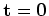 $ {\bf t=1}$