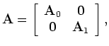 $\displaystyle {\bf T } \\ = \left [ \begin{array}{cc} {\bf I } & {\Lambda } \\ {\Lambda } & {\bf I } \\ \end{array} \right ].$