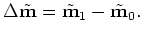 $ {\bf\tilde m_{0}}$