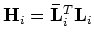 $ {\bf R}_{ii}=\epsilon^{2}_{i}{\bf R}_{i}^{T}{\bf R}_{i}$