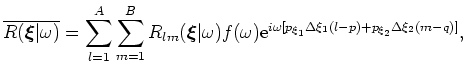 $ f(\omega )$