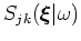$ R_{lm}(\boldsymbol{\xi}\vert\omega )$