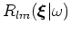 $\displaystyle I(\boldsymbol{\xi})$