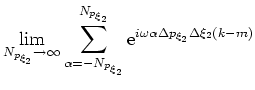 $\displaystyle \vert\omega
\vert^{-1} \delta_{km}.$