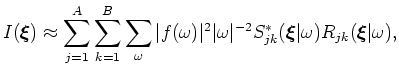 $ \vert f(\omega )\vert^2=\vert\omega \vert^2$