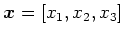 $ \boldsymbol{\xi}=[\xi_1,\xi_2,\xi_3]$