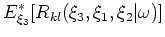 $\displaystyle R_{kl} (\xi_3+\Delta \xi_3,\xi_1,\xi_2\vert\omega ),$