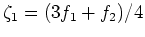 $\eta_1 = (5f_1+f_2)/6$