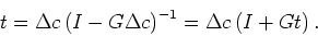 \begin{displaymath}
\left<\epsilon\right> = \left(I+G\left<t\right>\right)\epsilon^0
= \left<\left(I-G\Delta c\right)^{-1}\right>\epsilon^0.
\end{displaymath}
