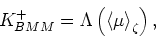 \begin{displaymath}
K_{BMM}^- = \Lambda\left(\left<1/\mu\right>^{-1}_\zeta\right),
\end{displaymath}