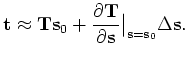 $ \Delta \mathbf{s}=\mathbf{s}-\mathbf{s}_0$