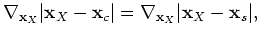 $\displaystyle -\nabla_{\mathbf{x}_c} \left\{ \vert\mathbf{x}_c - \mathbf{x}_s\v...
...thbf{x}_A - \mathbf{x}_c\vert + \vert\mathbf{x}_c - \mathbf{x}_s\vert \right\}.$