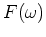 $\displaystyle \hspace{.7cm} \int_{\infty}^{-\infty}F(t) \mathrm{exp}\left(-i\omega t\right)\mathrm{d}t,$