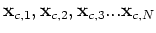 $ \alpha_1, \alpha_2, \alpha_3, ... \alpha_N$