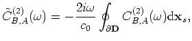 $ C^{(2)}_{B,A}(\omega)$