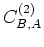 $ C^{(2)}_{B,A}$