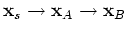 $ t = c_0^{-1} \left\{ \vert\mathbf{x}_B - \mathbf{x}_A\vert \right\}$
