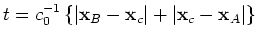 $ \mathbf{x}_s \rightarrow \mathbf{x}_c \rightarrow \mathbf{x}_A$