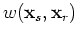 $\displaystyle w({\bf x}_r,{\bf x}_s) = \left\{ \begin{array}{ll}
1 & \mbox{ if ...
...range of a shot at } {\bf x}_s; \\
0 & \mbox{ otherwise }. \end{array} \right.$