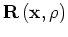 $ {\bf R}\left({\bf x},\alpha ,\rho\right)$