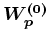 $\displaystyle \boldsymbol{W^{(0)}_p}&nbsp;=&nbsp;I$
