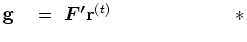 $ {\bf g}^{(d)}&nbsp;=&nbsp;\boldsymbol{F}{\bf g}&nbsp;&nbsp;&nbsp;&nbsp;&nbsp;&nbsp;&nbsp;&nbsp;&nbsp;&nbsp;&nbsp;&nbsp;&nbsp;&nbsp;&nbsp;&nbsp;&nbsp;&nbsp;&nbsp;&nbsp;&nbsp;&nbsp;*$
