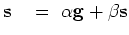 $ {\bf m}&nbsp;&nbsp;=&nbsp;{\bf m} + {\bf s}$