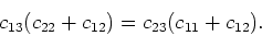 \begin{displaymath}
S_{13} = S_{23},
\end{displaymath}