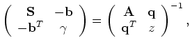 $ {\bf C}^d = {\bf C} = {\bf S}^{-1}$