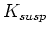 $\displaystyle K^u \left(\frac{1}{K_{susp}}-\frac{K^d}{(K^g)^2}\right) = 1 - 2\frac{K^d}{K^g} + \frac{K^d}{K_{susp}}.$