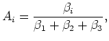 $ A = 1/3$