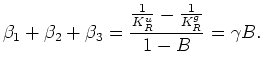 $\displaystyle A_i = \frac{\beta_i}{\beta_1+\beta_2+\beta_3},$