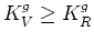 $ K_V^g \ge K_g^* \ge K_R^g$