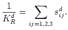 $ \gamma = \sum_{i=1-3}\beta_i/BK_R^d$
