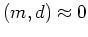 $ m/d = 1/(1+\epsilon)$