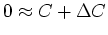 $\displaystyle \bf0 \quad\approx\quad \bf I&nbsp; \tilde{\bf c} + \bar {\bf c}$