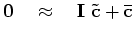 $ \bf c\rightarrow 0$