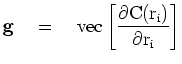 $\displaystyle \Delta\bold m \quad=\quad \frac{\partial N}{ \partial m_k} \quad=...
...i}{ \partial m_k} \quad=\quad \sum_i g(r_i) F_{i,k} \quad=\quad \bold F'\bold g$