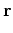$\displaystyle \bold r + \alpha\Delta \bold r$