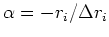 $ \Delta r_i$