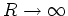 $ R\rightarrow 0$