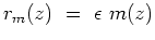 $ m=d/(1+\epsilon^2)$